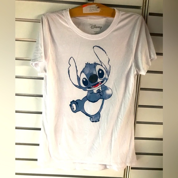 Disney stitch white short sleeve t-shirt - Picture 1 of 6